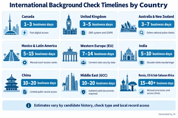 How Long Does an International Background Check Take by Country?