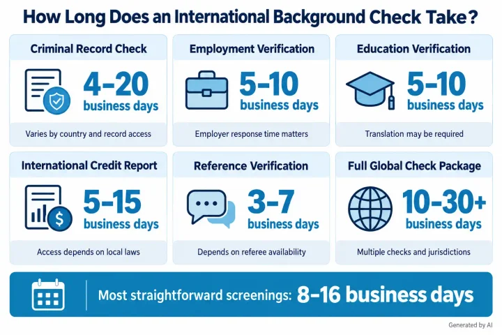 How Long Does an International Background Check Typically Take?