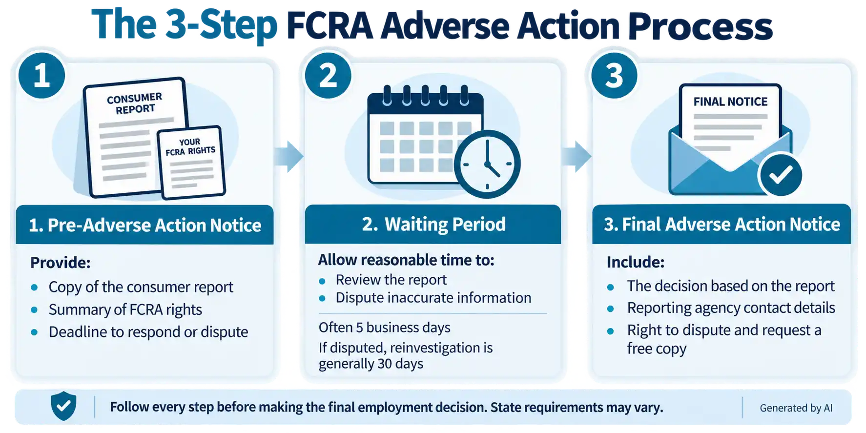 The 3-Step FCRA Adverse Action Process